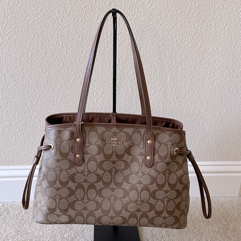Coach Tan Signature Shoulder Bag